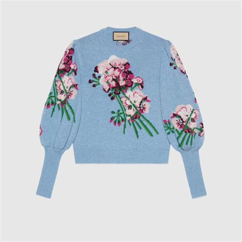 gucci floral jumper